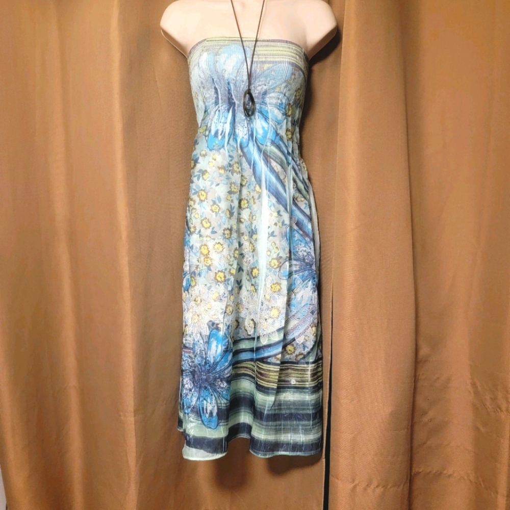 BOGO Retro Floral Strapless Dress or Skirt